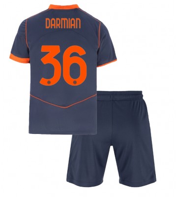 Inter Milan Matteo Darmian #36 Replica Third Stadium Kit for Kids 2025-26 Short Sleeve (+ pants)